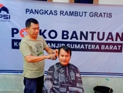 Aksi Kreatif PSI Padang: Pangkas Rambut Gratis untuk Penyintas Bencana