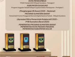 Pemprov Sumbar Raih Apresiasi Bank Indonesia Award, Terbaik dalam Transformasi Digital